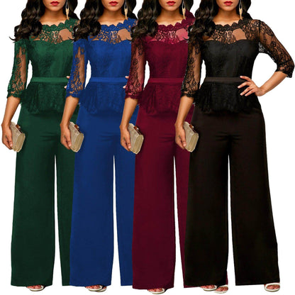 Summer Lace Jumpsuit Women's Clothing