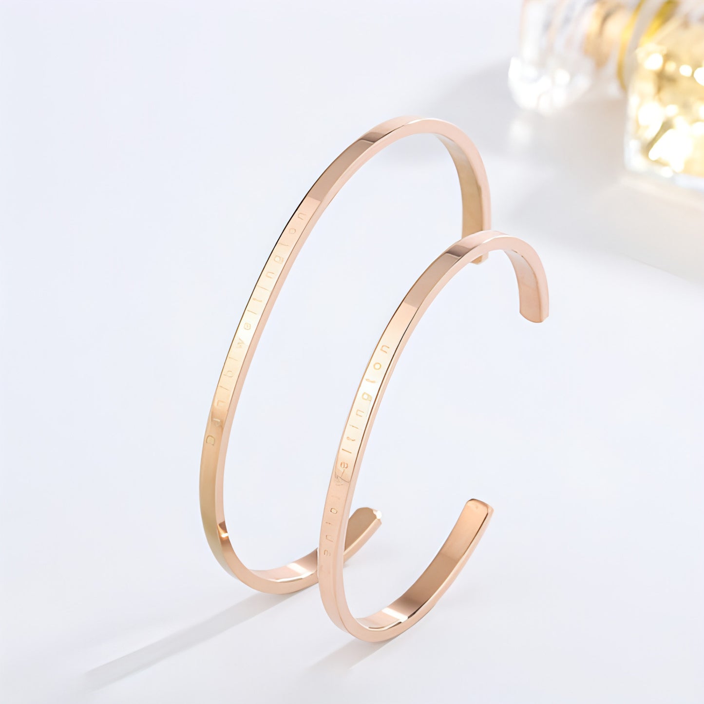 Minimalist Rose Gold Couple Bracelet – A Symbol of Love & Connection!