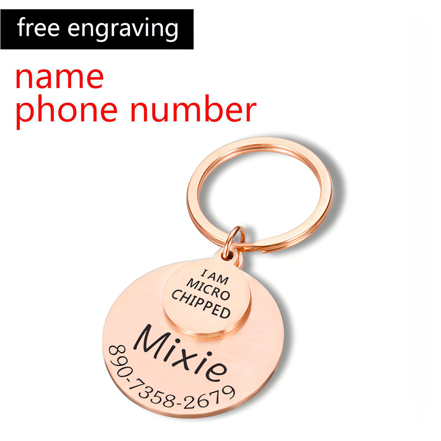 Personalized Pet ID Tag – Safe & Stylish for Dogs & Cats