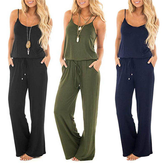 Women's suspenders jumpsuit