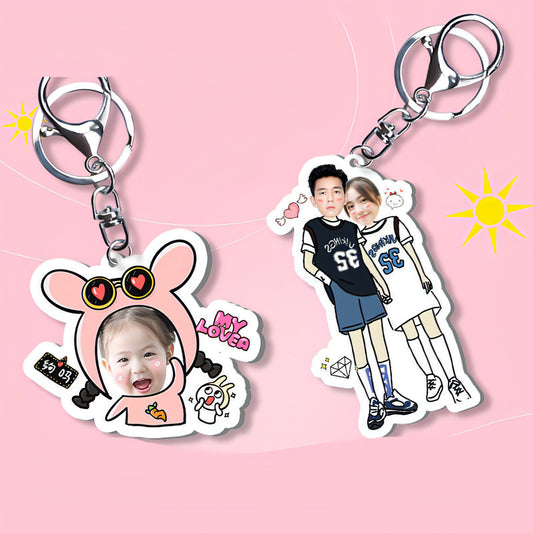 Custom Photo Keychain – Personalized Acrylic Keyring