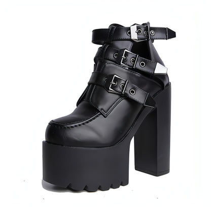 Spring Chunky Heel High Boots Shoe Women