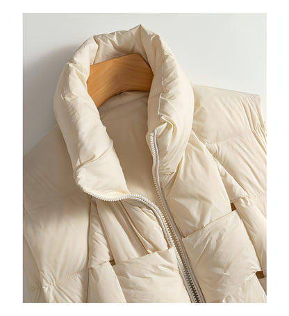 Warm Down Short Vest Autumn And Winter White Duck Down Women Jacket