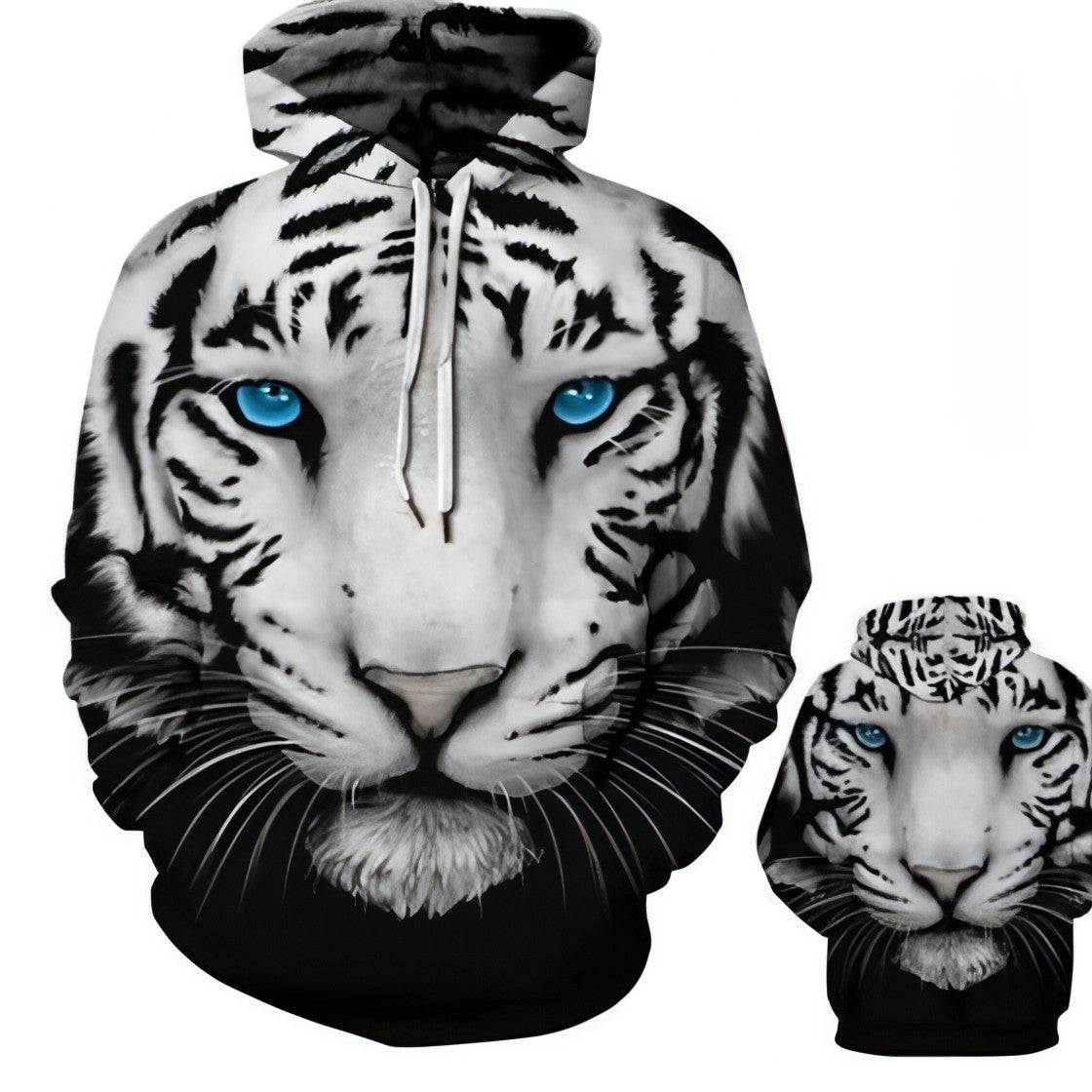 POLAR TIGER - Suéter casual con capucha para hombre