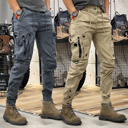 SAFARI Straight Functional Outdoor Tactics Casual Pants Jeans Men