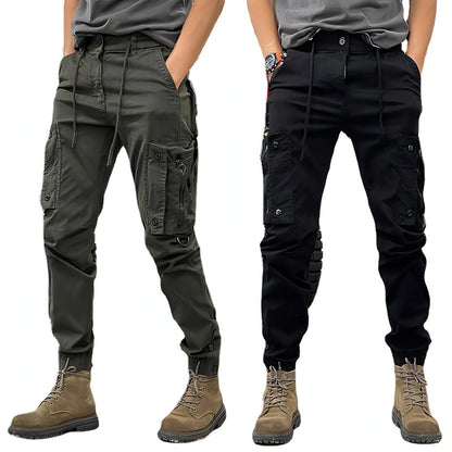 SAFARI Straight Functional Outdoor Tactics Casual Pants Jeans Men