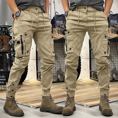 SAFARI Straight Functional Outdoor Tactics Casual Pants Jeans Men