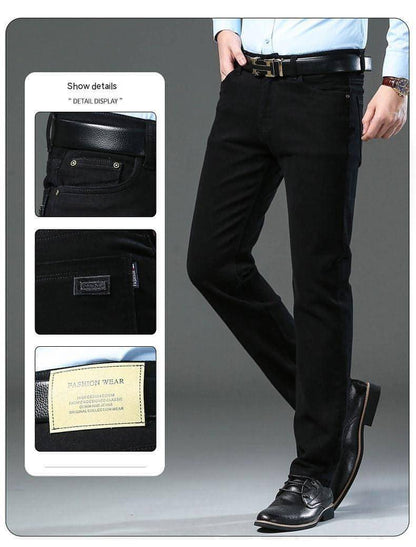 Straight Stretch Comfortable Trousers Mid-high Waist Pants Men