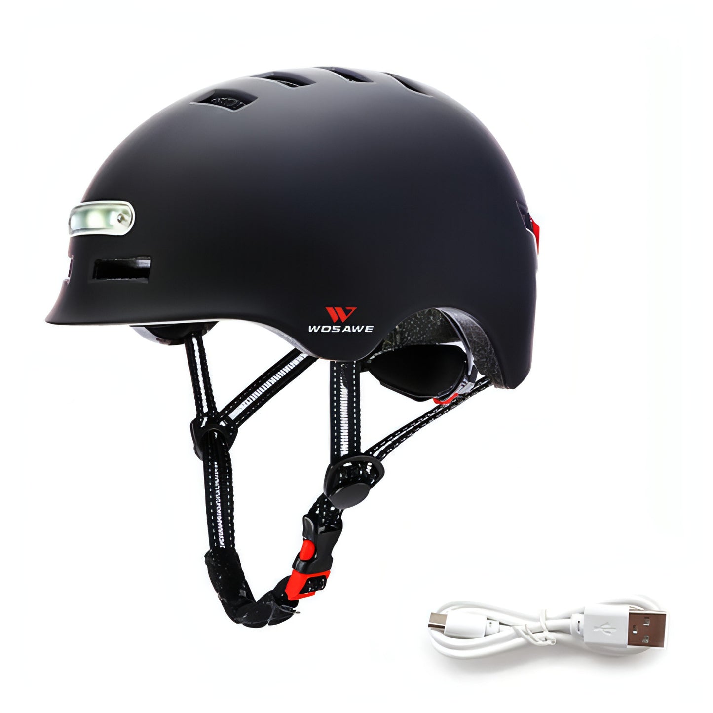 Casco con luz trasera Casco de ciclismo para bicicleta