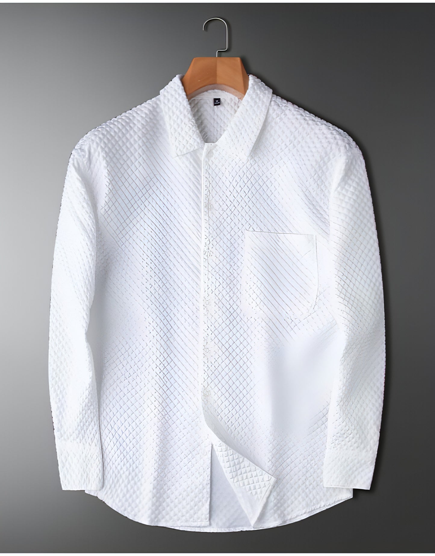 Men's Long Sleeve White DressShirt