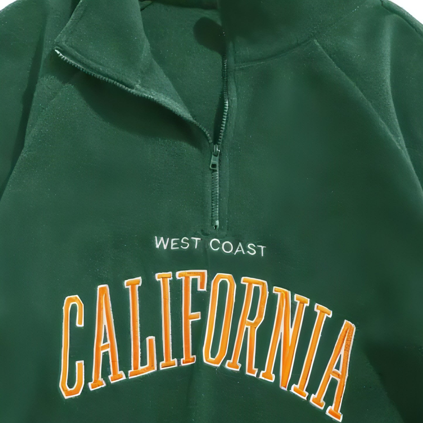 California Loose Zipper Coat Sweater