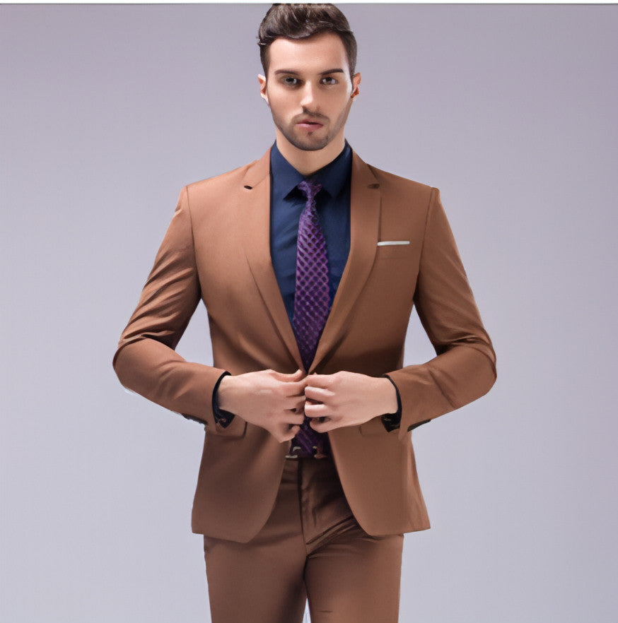 Traje de negocios para hombre