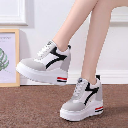 Women's Platform Height Increasing Insole Casual Shoes