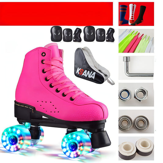 Double Row Wheel Roller Skates Round Four