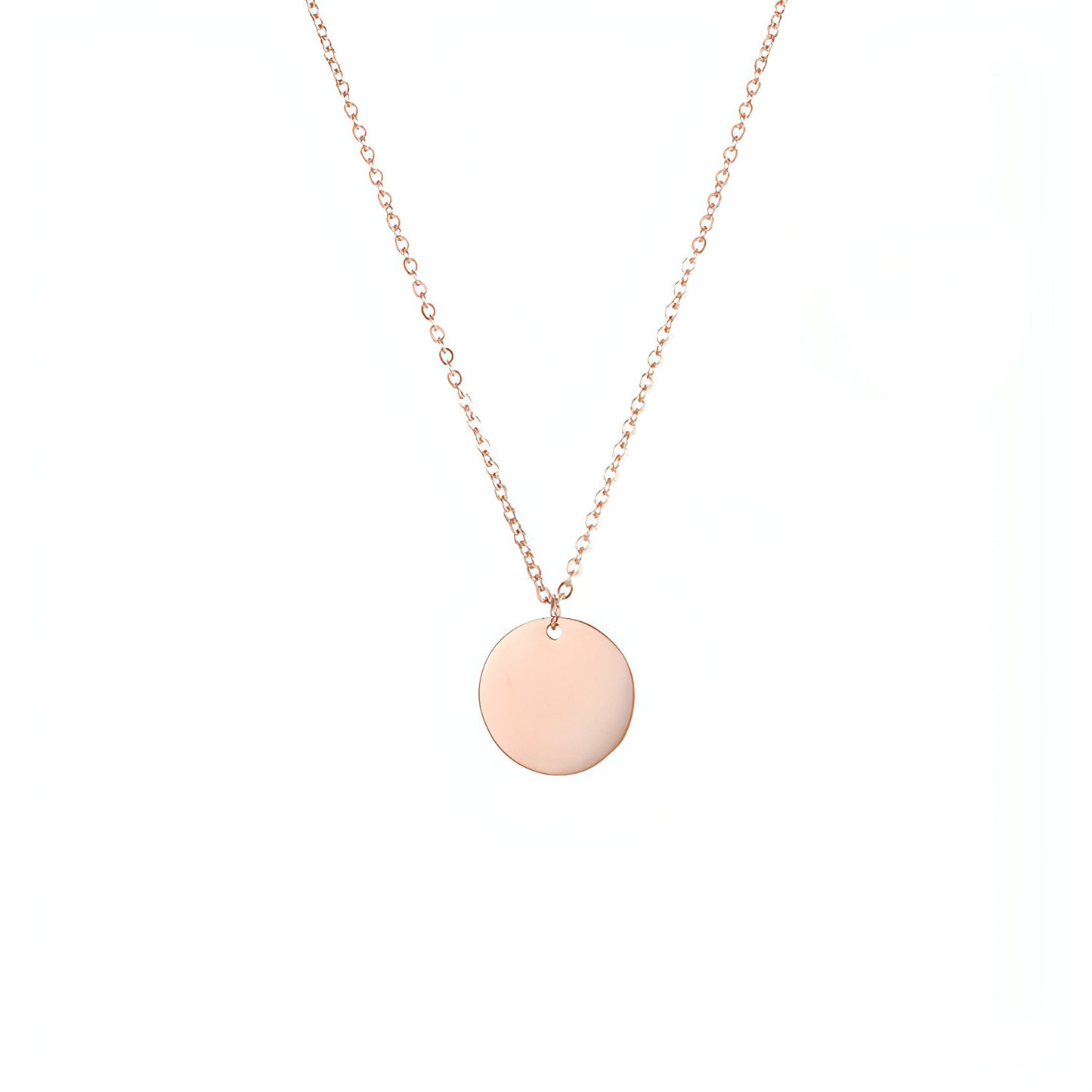 Minimalist Gold-Plated Round Pendant Necklace – A Timeless Statement!