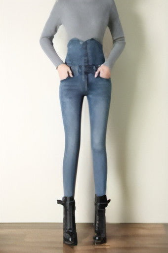 Jeans mit hoher Taille