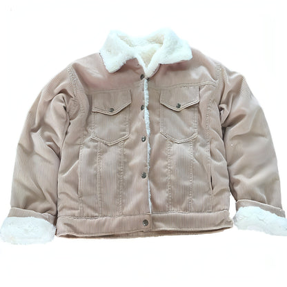 Vangull Autumn Corduroy Jacket Women