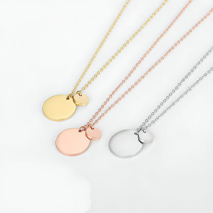 Minimalist Titanium Steel Necklace – Rose Gold Clavicle Chain