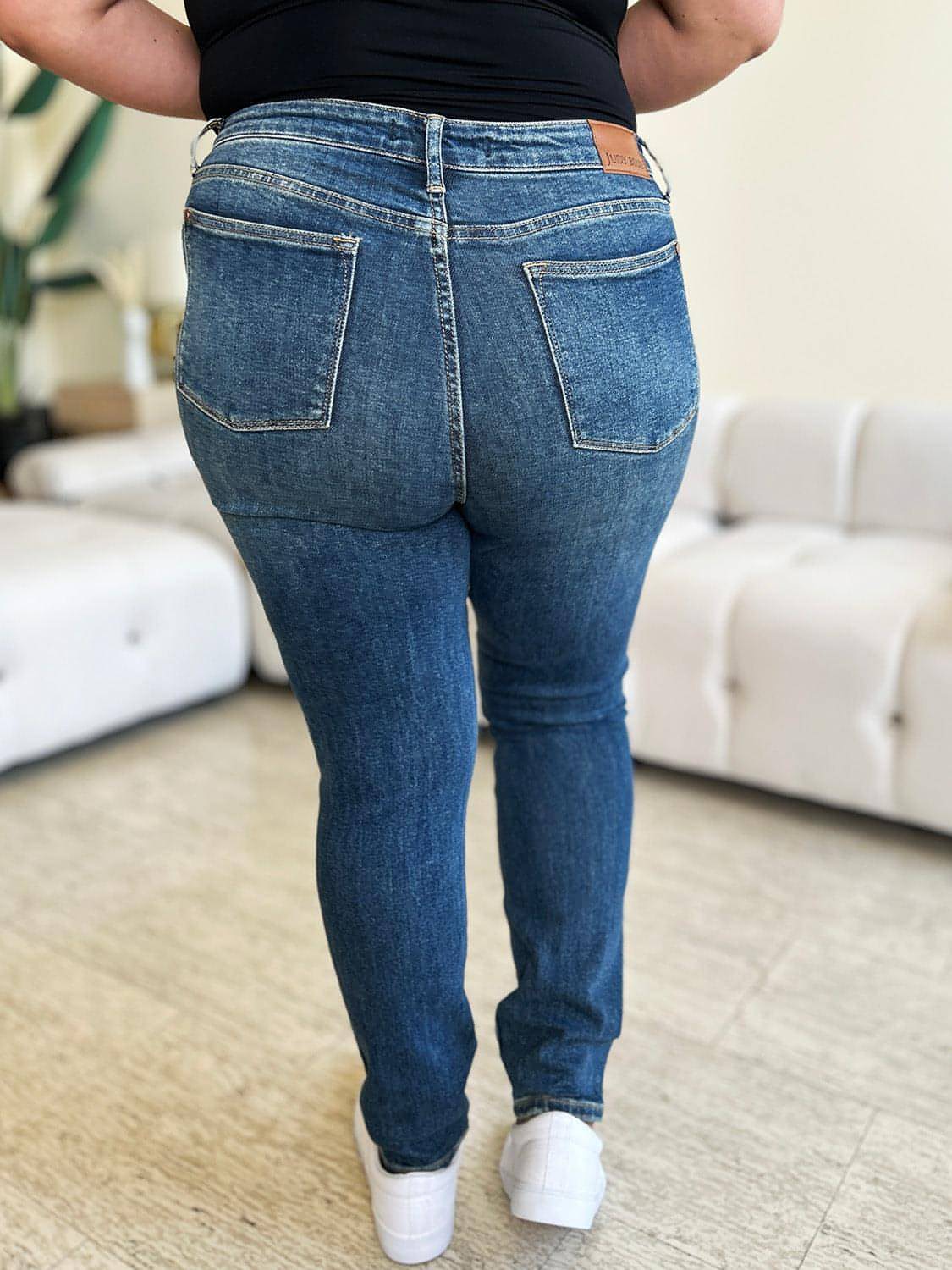 Judy Blue Skinny Jeans mit hoher Taille in voller Größe