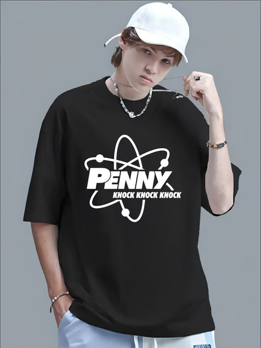 A teoria do big bang bang Penny Bazinga bate camiseta gráfica, estilo vintage respirável e casual, pescoço redondo, manga curta Presente ideal para adolescentes e adultos Spring Summer Collection