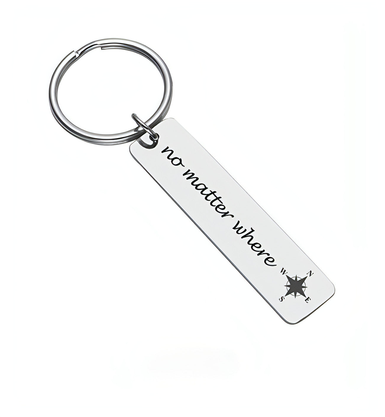 Personalized English Alphabet Name Keychain – Stainless Steel