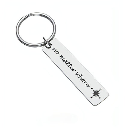 Personalized English Alphabet Name Keychain – Stainless Steel