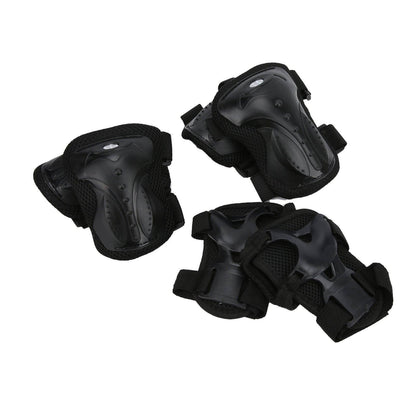 Six 6pcs/Set Adults Skateboard Protective Gear Kit Knee Pads Elbow Pads Wrist Guards Set