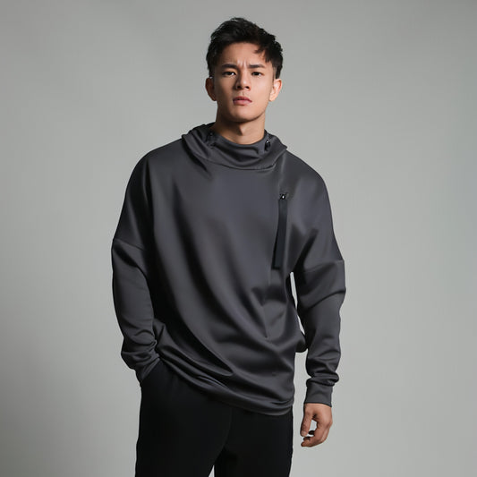 High Collar Sports Sweater For Men Loose