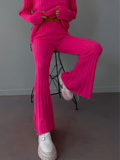 Women's Knitwear Pants Woolen (Tracksuit)