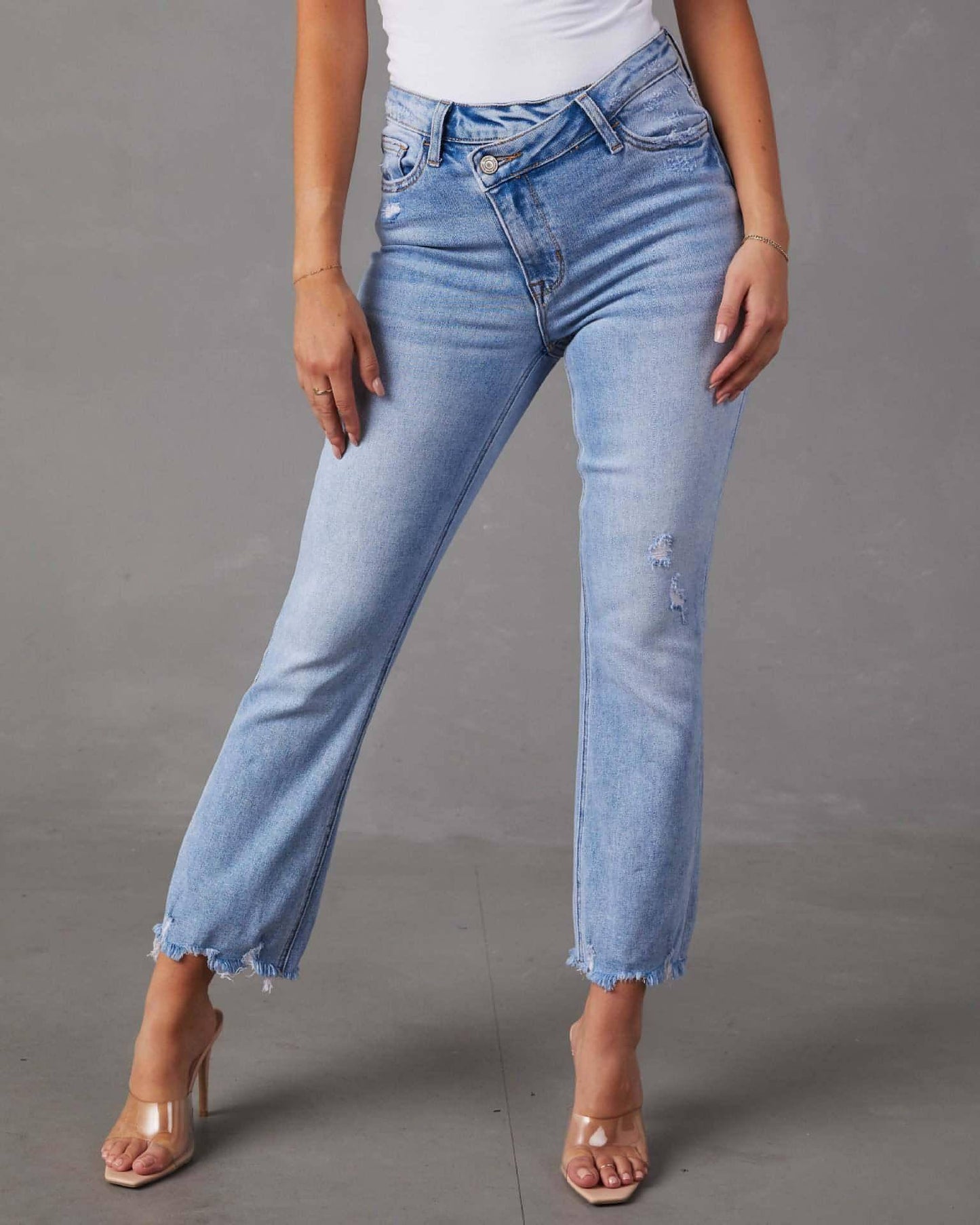 A.1 Jeans de lavagem de moda para mulheres