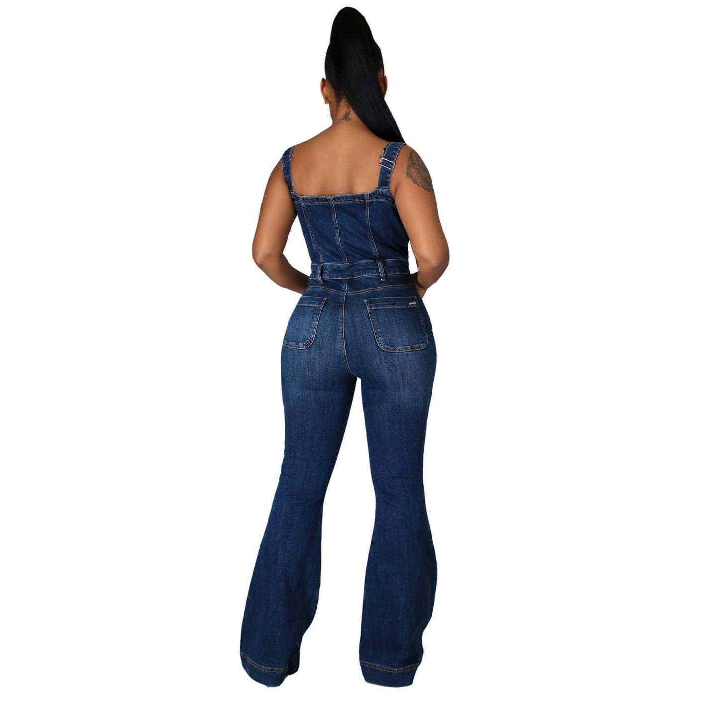 Women's Fashion Casual Denim Jumpsuit