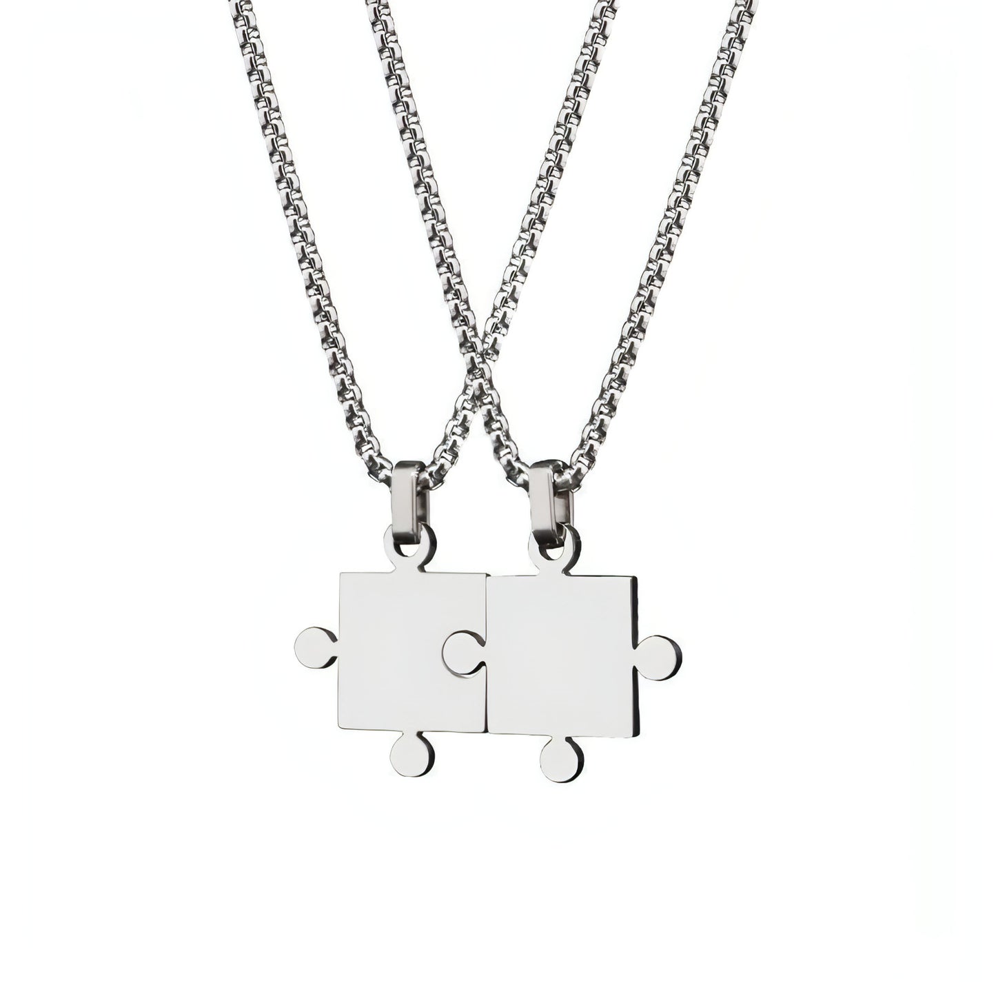 A Pair Of Puzzle Lettering Commemorative Pendant Necklace