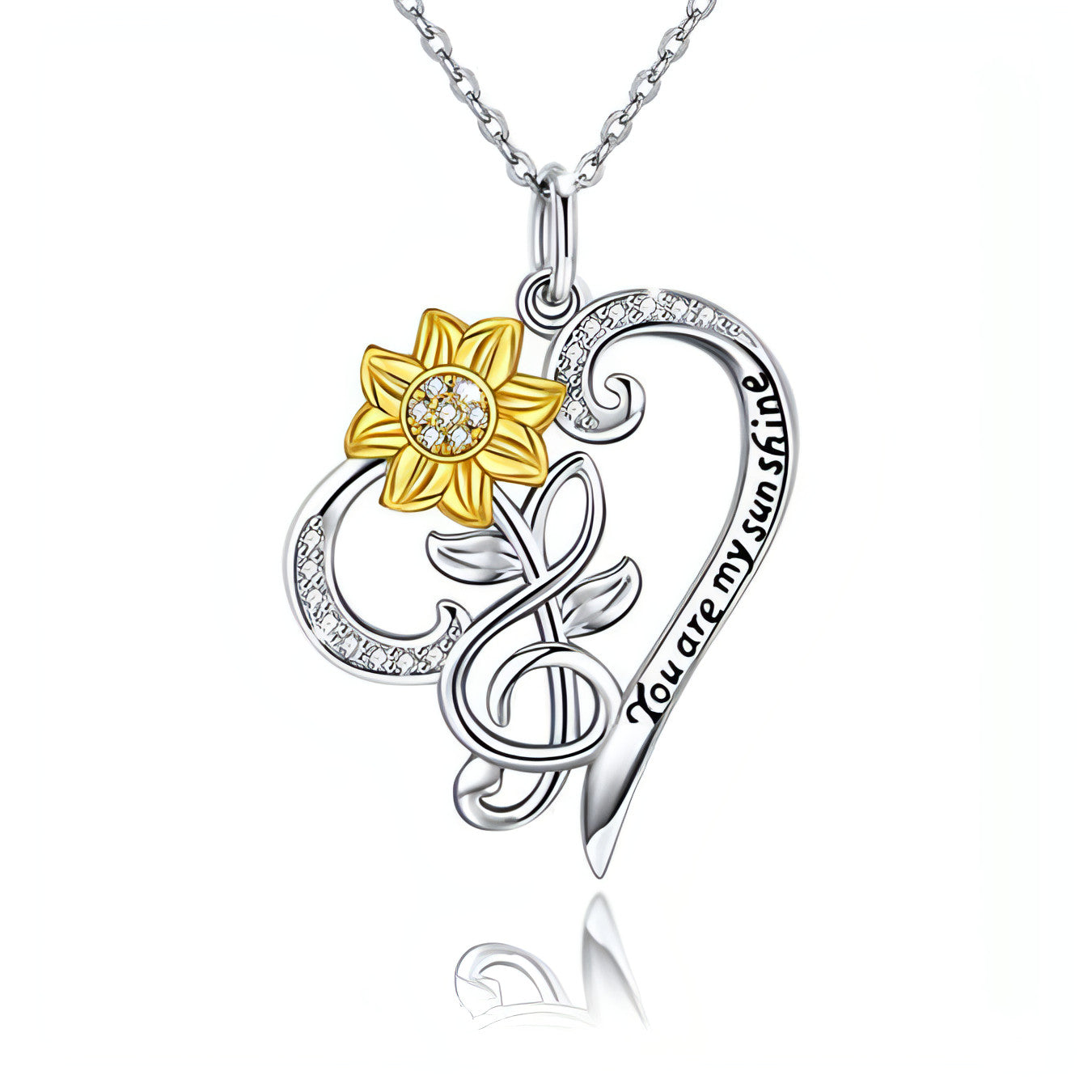 Sunflower Necklace S925 Sterling Silver