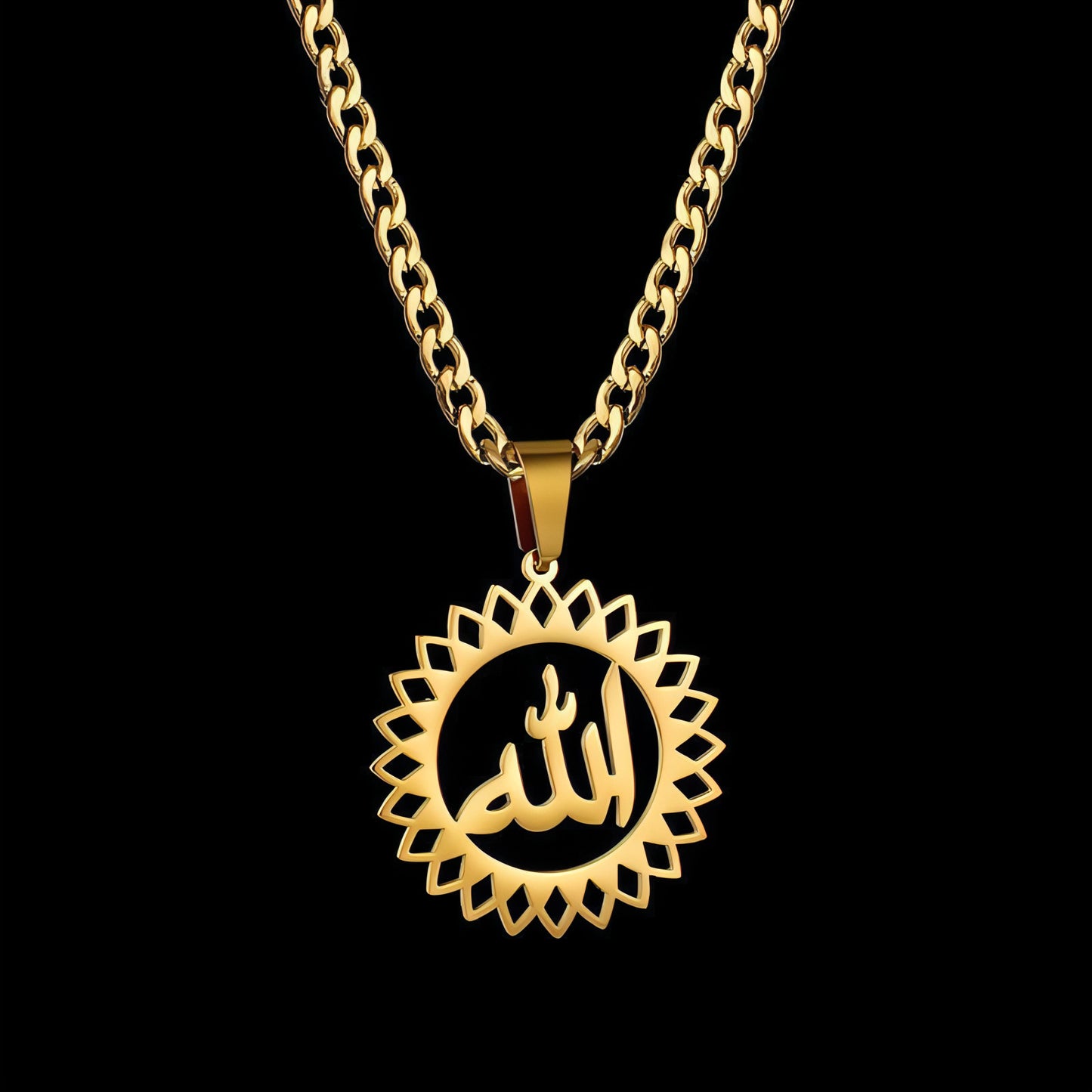 Stainless Steel DIY Arabic Name Necklace Personality