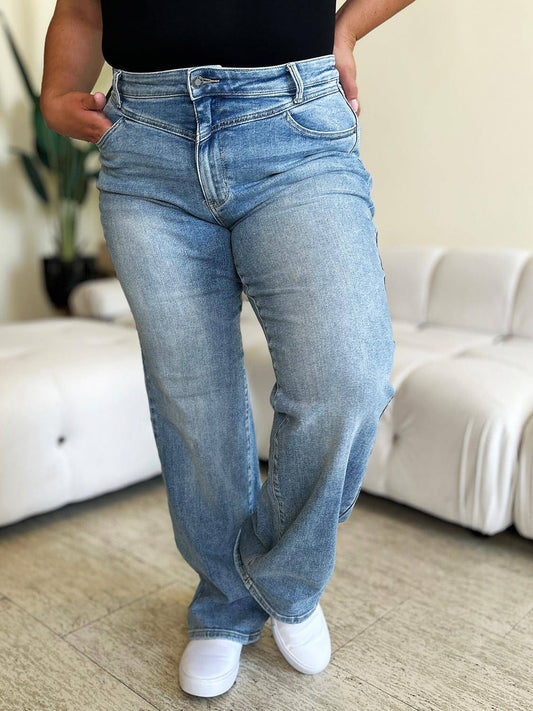 Judy Blue Full Size High midje breda ben jeans