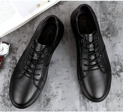 Men's casual fashion breathable top leather shoes