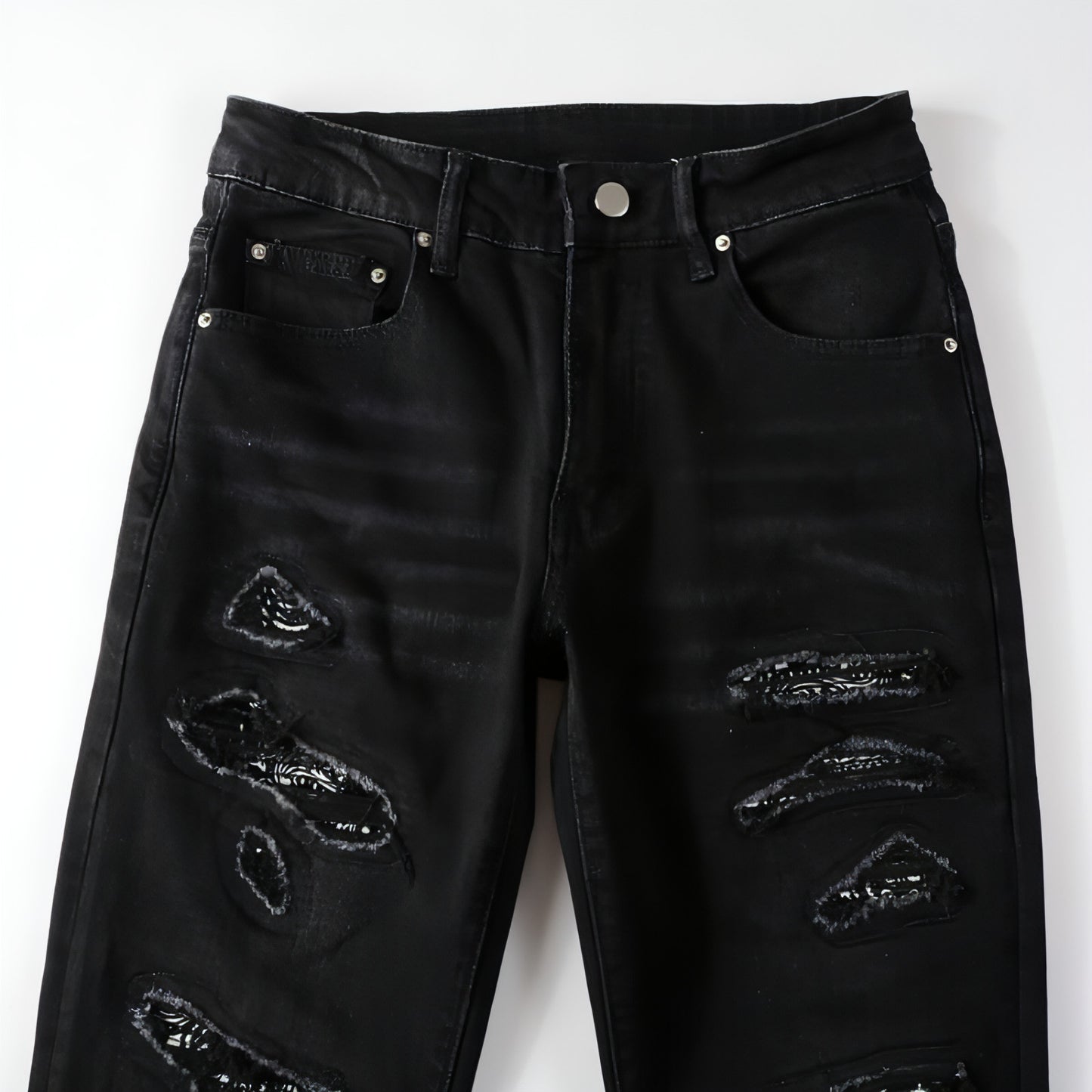 Jeans de rua de Patch Patch masculinos