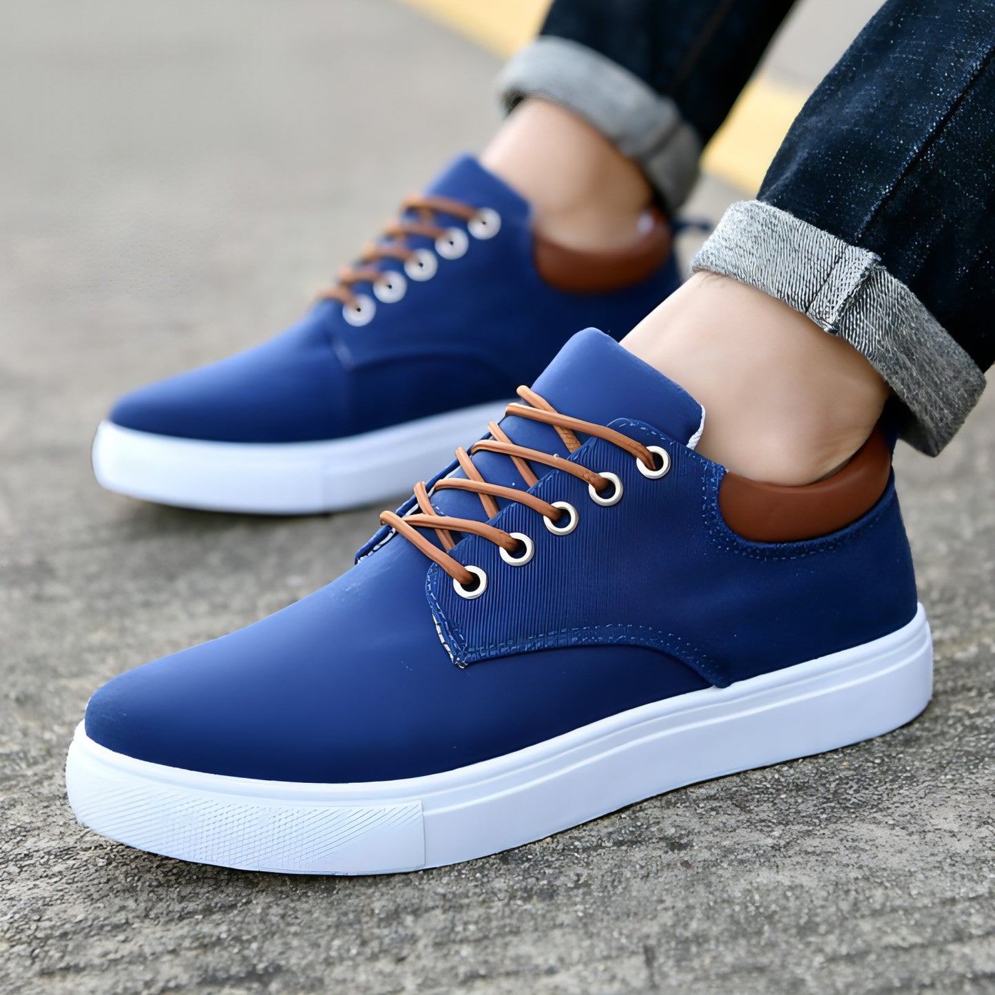 shoes student trend flat men