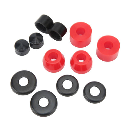 Skate Board Bushing Set PU Damping 90A Skateboard Replacement Bushings for 4 Wheel Skateboard Red