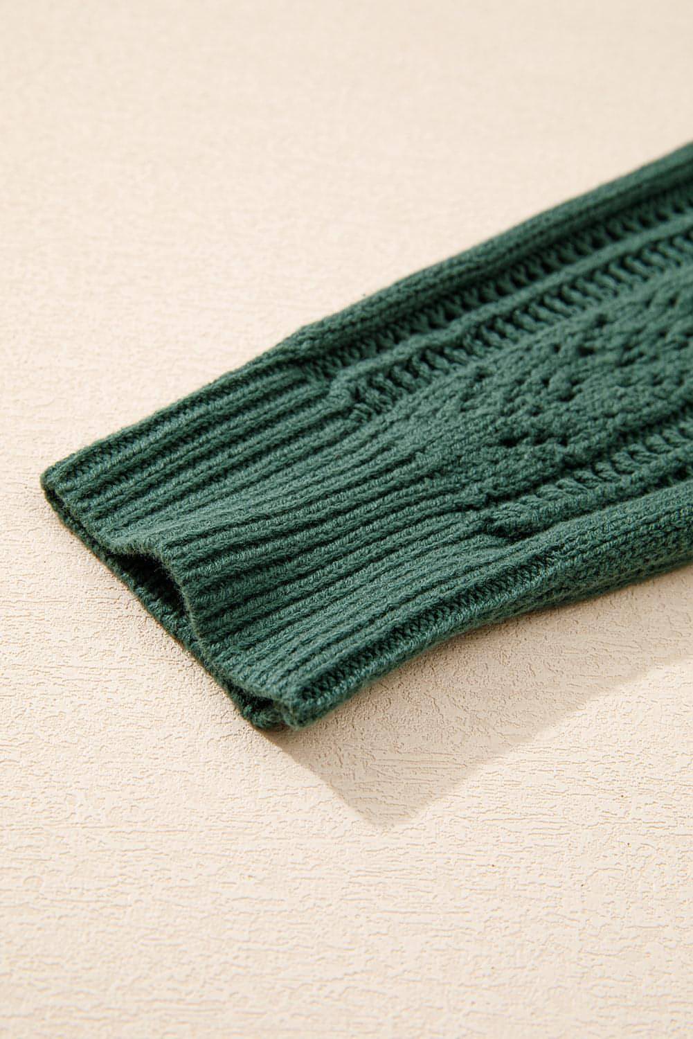 Canton Open Knit Drop vállas pulóver kardigán