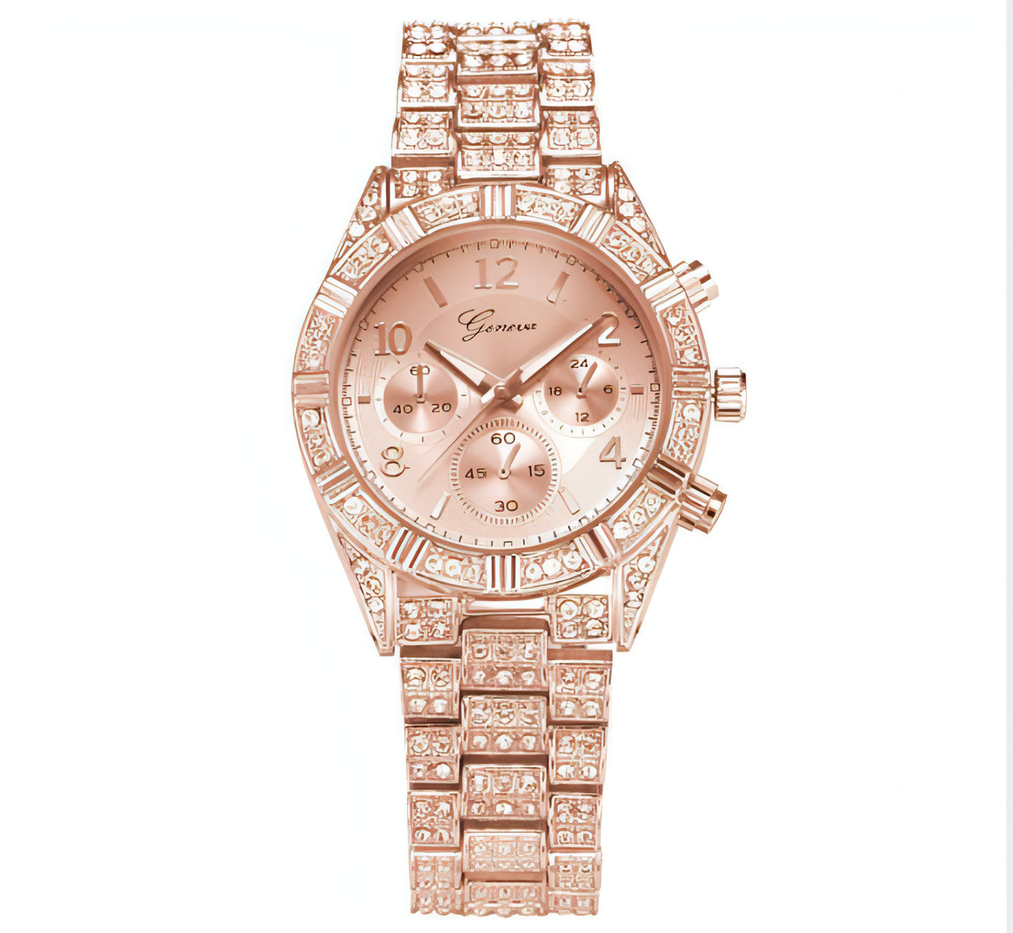 Z. Women Crystal Iced-Out Luxury Watch Accessories