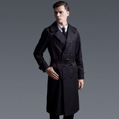 Spring And Autumn New European Station Loose Trench Coat