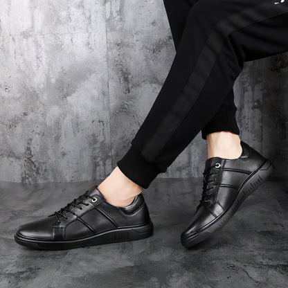 Men's casual fashion breathable top leather shoes