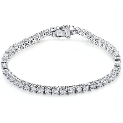 S925 Silver Mosan Diamond Bracelet Female