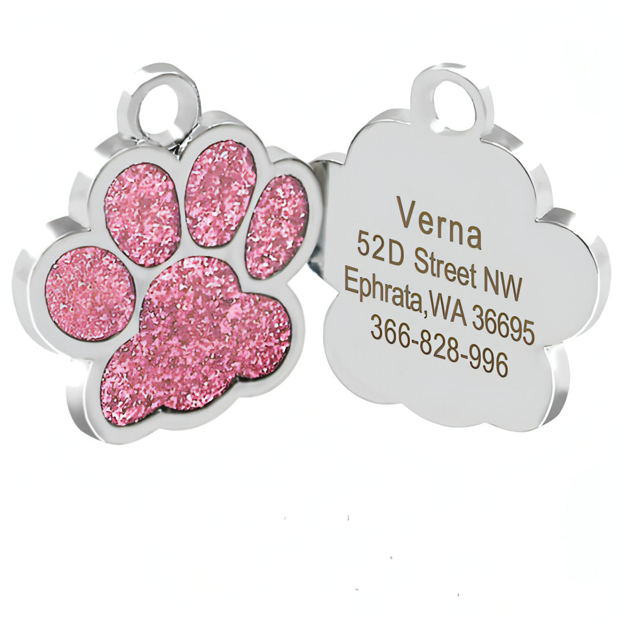 Personalized Engraved Pet ID Tags – Custom Name Collar for Dogs & Cats