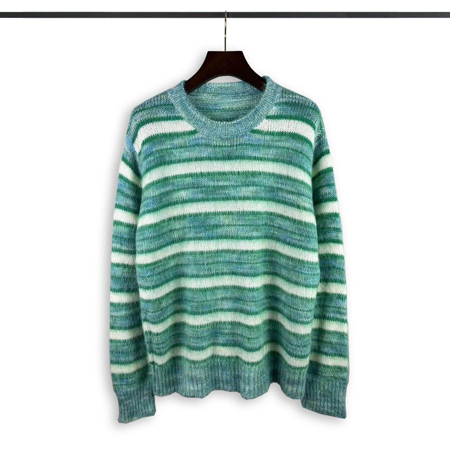 High Street American Style Trend Loose Striped Sweater Men