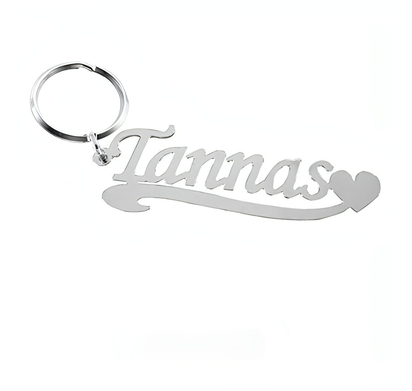 Personalized English Alphabet Name Keychain – Stainless Steel