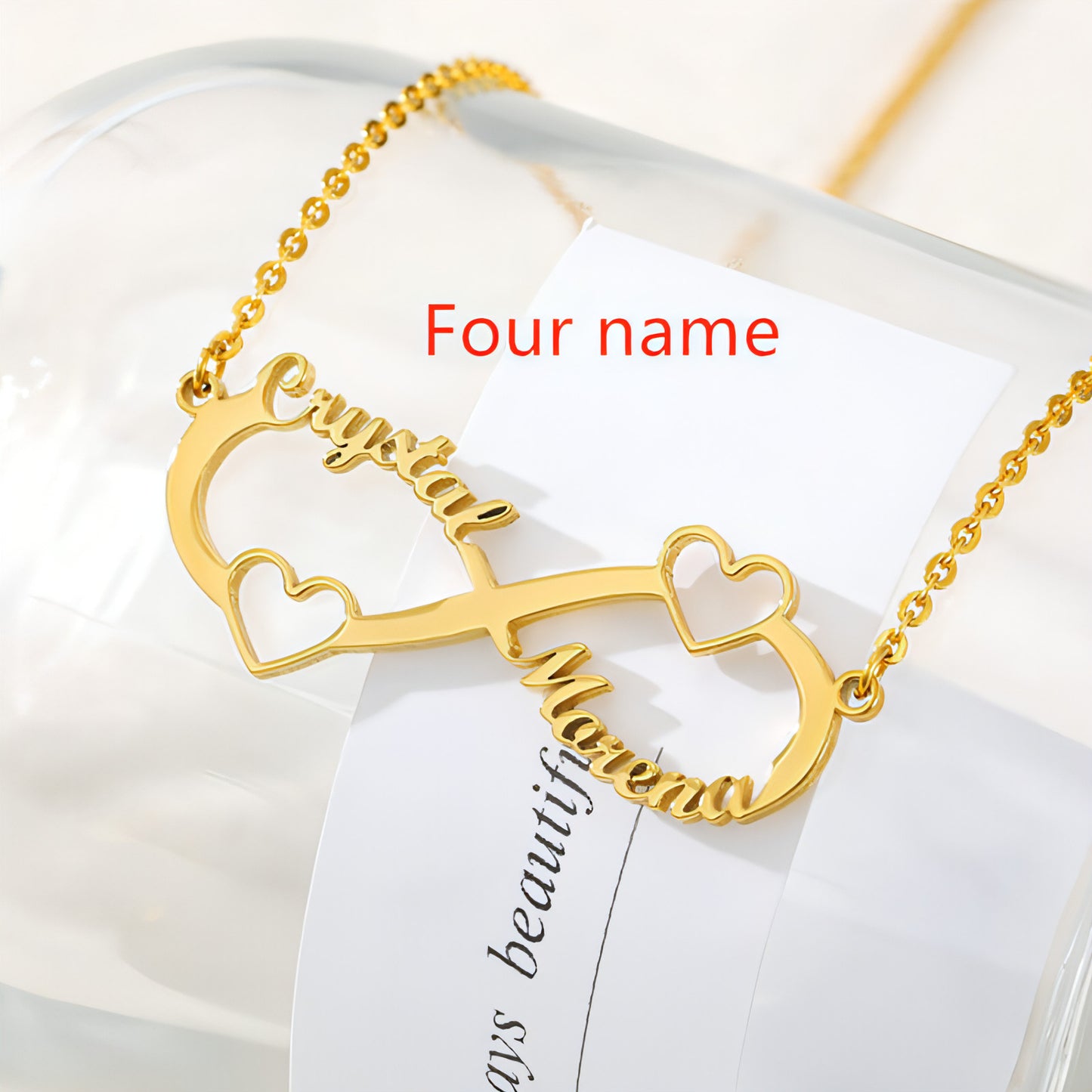 Custom Engraved Name Necklace with Heart Pendant – A Symbol of Love & Identity!