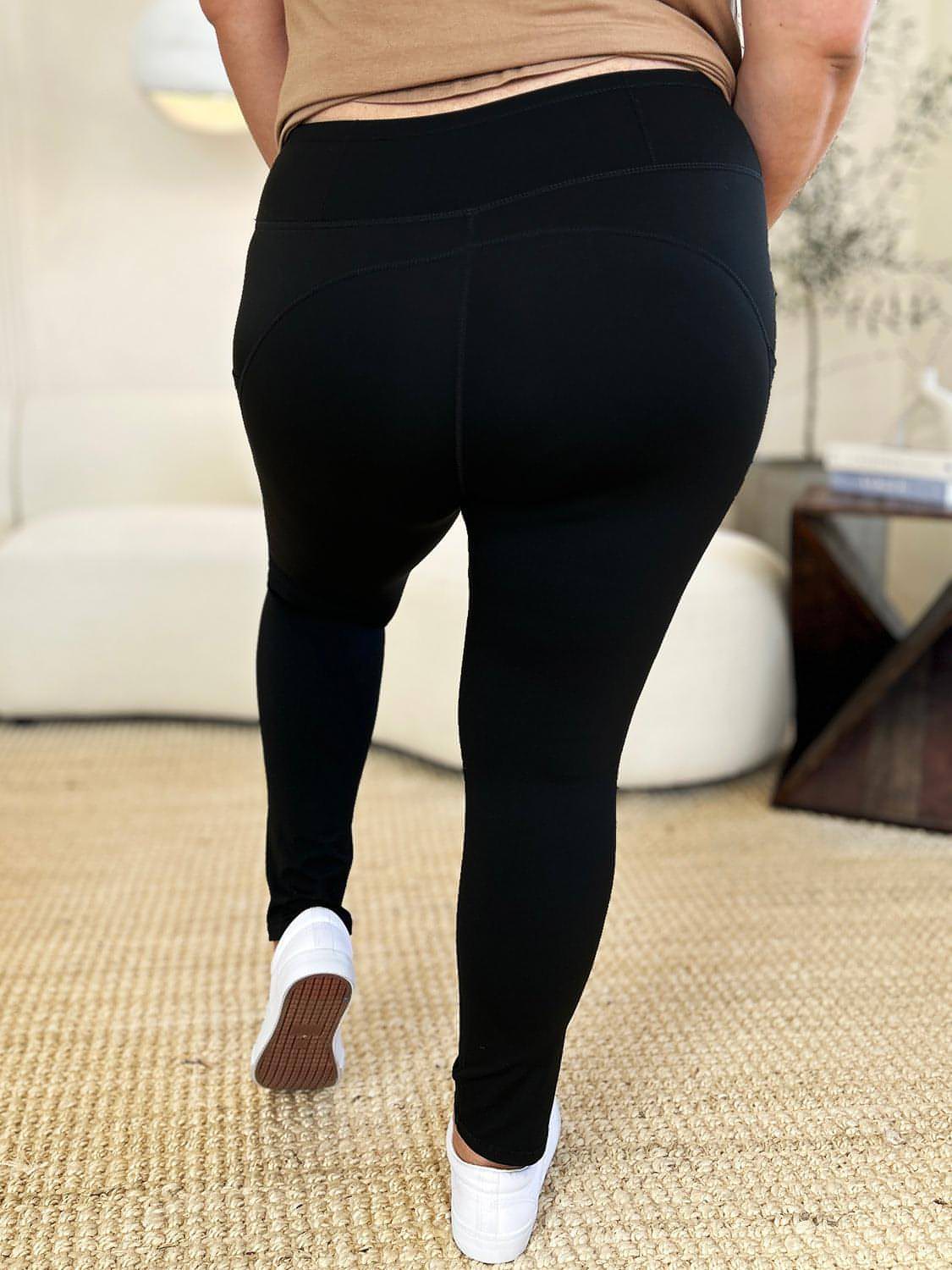 Sport-Leggings mit breitem Bund