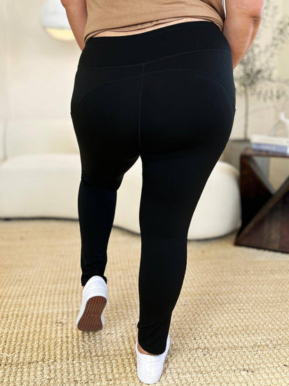 Leggings sportivi con cintura ampia